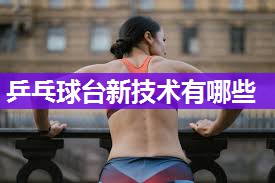 乒乓球台新技术有哪些
