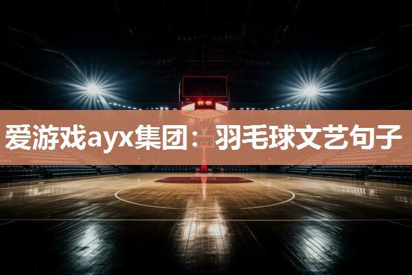 羽毛球文艺句子