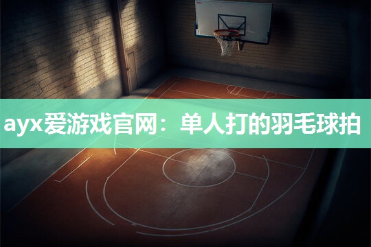 单人打的羽毛球拍