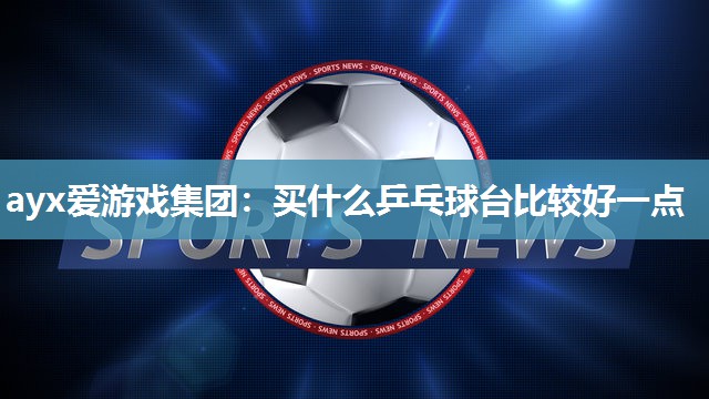 买什么乒乓球台比较好一点